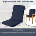 thumbnail image 6 of MOONORAH Outdoor Chair Cushions, 44"L x 21.5"W Patio Seat Cushions Outdoor Chair Pads with Ties, Waterproof Outdoor Chair Cushion Garden Sofa Couch Chair Pads, Sofe Comfortable, Blue, 6 of 9