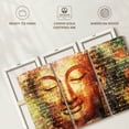 thumbnail image 6 of Elephant Stock Statue Of Buddha Wall Art - Horizontal Multi Panel Canvas - Living Room Wall Decor - People Multi Panel - Gray And Yellow Decor - 57" x 36", 6 of 8