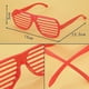 thumbnail image 3 of 12 Pcs 80's Party Slotted Sunglasses Neon Color Shutter Glasses Bright Coloured, 3 of 5