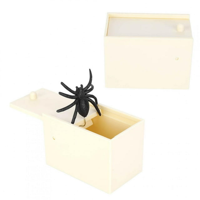 Caja de araña Ecomeon juguete de broma de Truco divertido para Halloween