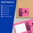 thumbnail image 3 of Avery Printable Rectangle Labels, Bright Pink, 4" x 3", 160ct, 3 of 11
