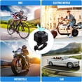 thumbnail image 5 of Alarma Antirrobo para Bicicleta, Antirrobo para Vehículos Moto Moto con Mando a Distancia, Alarma Inalámbrica para Scooter con Vibración para Moto, Coche, Movilidad, Scooter, Puerta Ventana 113 DB Super Fuerte (Negro) JM JM, 5 of 5