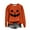 Orange#2, variant on cocolona Womens Halloween Graphic Sweatshirts Fall Winter Long Sleeve Crewneck Shirts Fashion Casual Loose Tops Hallowee Gifts