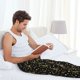thumbnail image 5 of Balery Paris Romantic Pantalones de pijama para hombre, pijama ultraligero, pantalón de descanso-3X-Large, 5 of 6