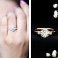 thumbnail image 4 of Rosec Jewels Lab Grown Diamond Engagement Ring for Women - 2 Carat - IGI Certified - 3 Stone Ring for Women - E-VS1 Quality, 18K Yellow Gold, US 9.50, 4 of 9