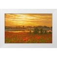 thumbnail image 1 of Adamov, Alexey 32x22 White Modern Wood Framed Museum Art Print Titled - Red Poppy Field by the Sunset, 1 of 4