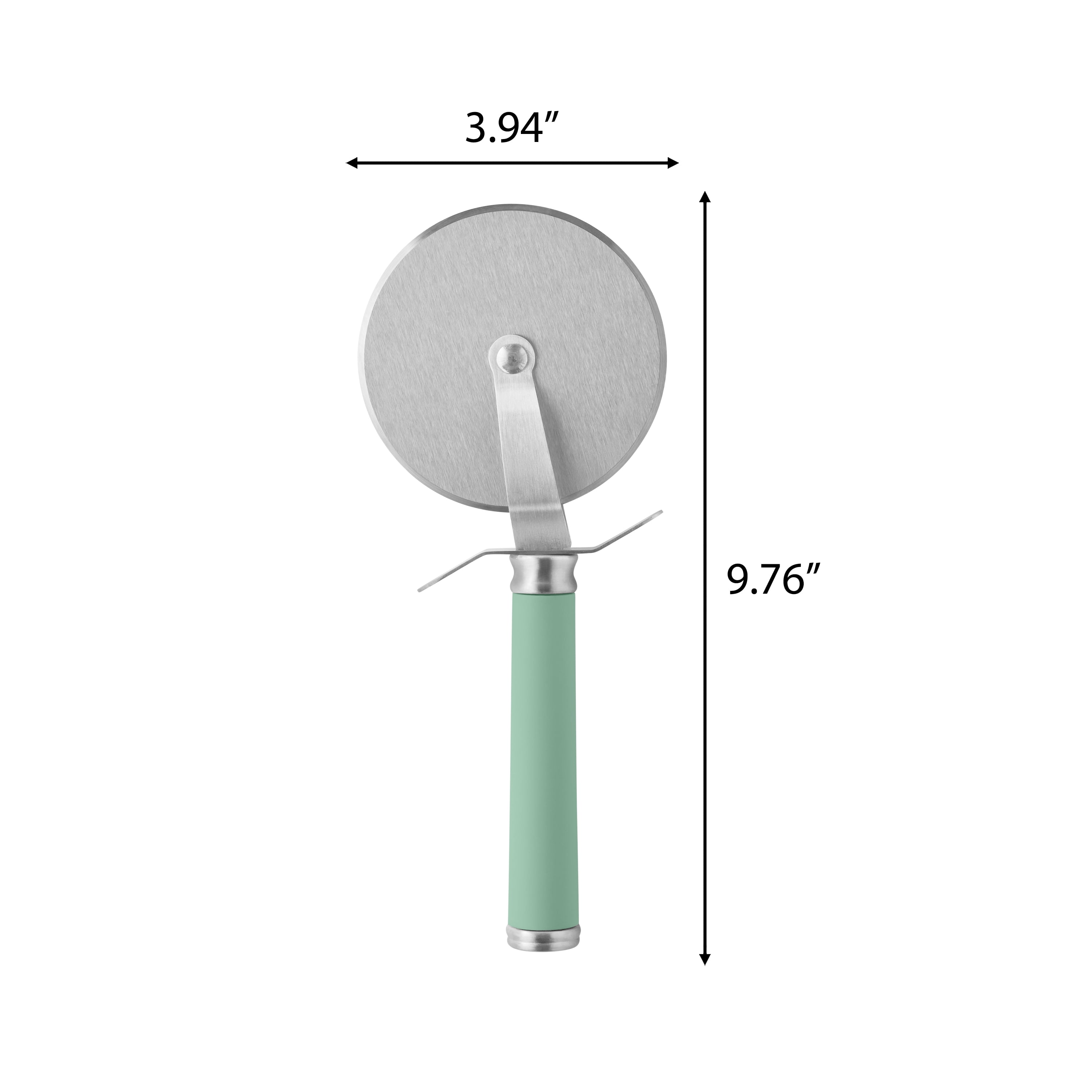 The Pioneer Woman Pizza Cutter Wheel, Stainless Steel, Greyed Jade