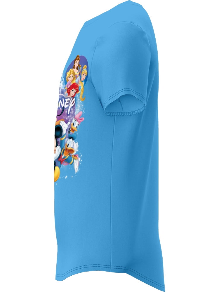 Disney Spectacular Cast Blue Youth Short Sleeve Fashion Tee, XS-L (Girl's)