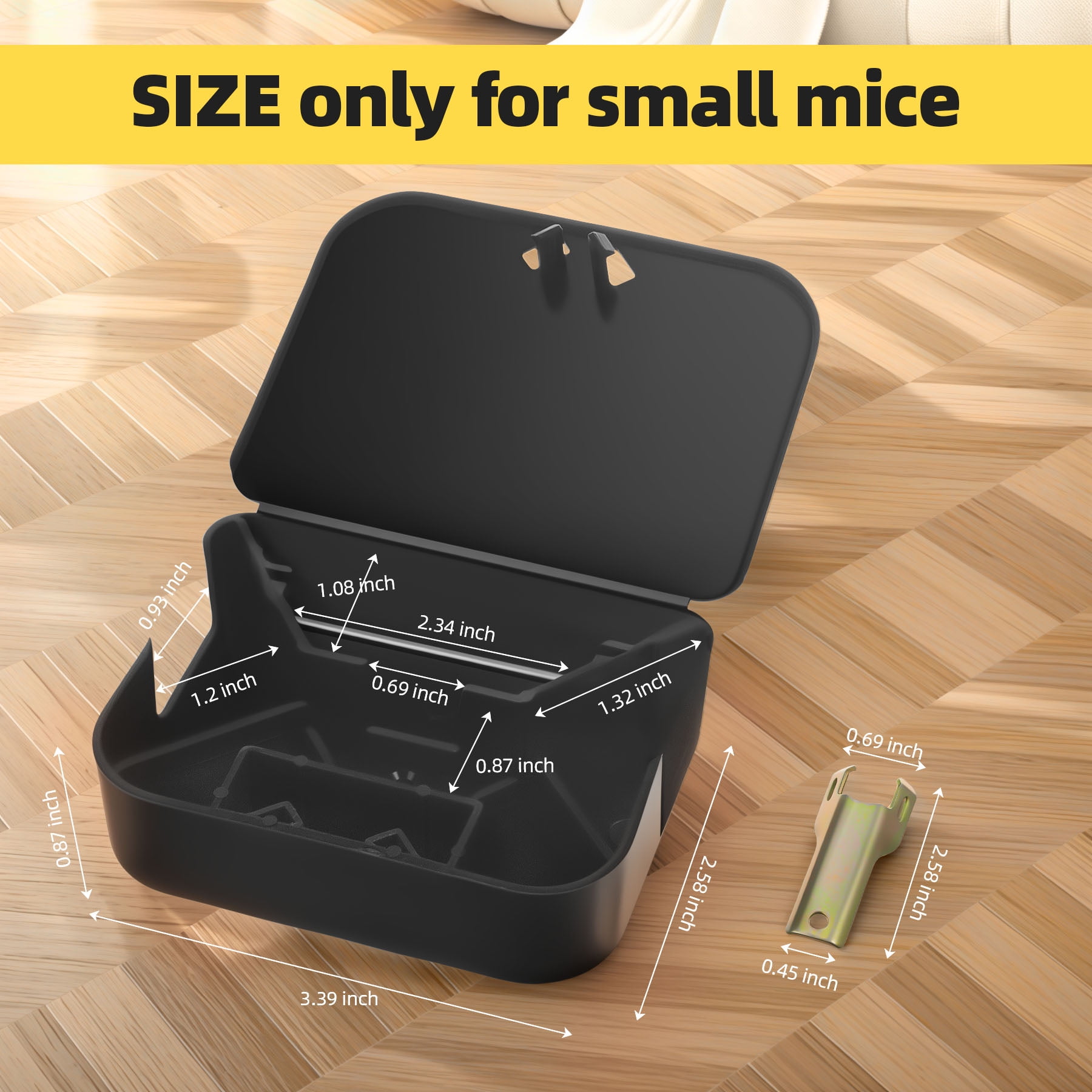 Jahy2Tech Mouse Stations, 6-Pack Keyless Design Safer Control Mouse Stations for Child & Pet Safety Indoor