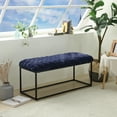 thumbnail image 1 of Loft Lyfe Gemma Velvet Bench, Navy, 1 of 7