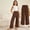 Coffee, variant on Girls Cotton Linen Pants Child Basic Plain Gray Big Kids Elastic Waist Long Pants Size 11-12 Years Clothing