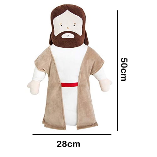 Peluche Jésus Qui Respire 38cm - Version Rouge