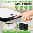 thumbnail image 3 of Nutrichef 3L Electric Kitchen Composter - Composts Organic Material & Food Scraps  Countertop Automatic Compost Bin  Dry, Crush, & Cooling Functions  Perfect for Kitchens & Apartments  White, 3 of 7