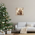 thumbnail image 3 of Stupell Industries Traditional Santa & Reindeer Holiday Painting White Framed Art Print Wall Art, 24 x 24, 3 of 9