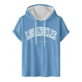 thumbnail image 1 of Birdeem Blouse à Capuche pour Hommes Col Rond Impression Numérique Chandail Entraînement Physique Sports Manches Courtes T-Shirt Blouse, 1 of 9