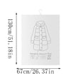 thumbnail image 3 of Hanging Vacuum Storage Bags for Clothes, Clear Garment Organizer Set, 3 of 6