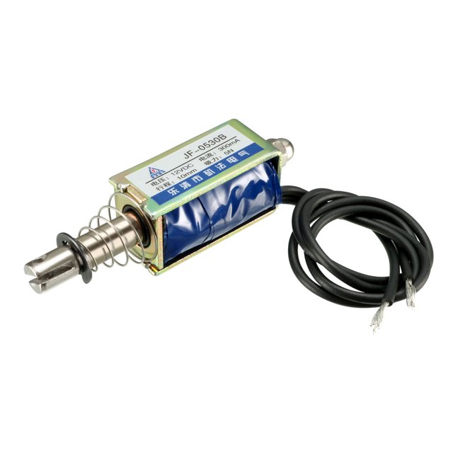 DC 12V 300mA 3.6W 5N 10mm Tire Empuje Tipo Movimiento Lineal electroimán electroimán