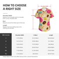 thumbnail image 4 of Goofa Donuts Pattern Women's Slim-Fit Short-Sleeve V-Neck T-Shirt,Classic-Fit Short-Sleeve V-Neck T-Shirt-3X-Large, 4 of 5
