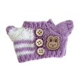 thumbnail image 3 of Suéter de muñeca Suéter de muñeca de peluche Moda DIY para niños Accesorios fotográficos Ropa Haz tu propia muñeca Ropa de muñeca para 5.91'' Púrpura, 3 of 7