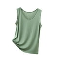 thumbnail image 1 of WRKEKC Racerback Tank Tops for Women Modal Solid Color V-Neck Sleeveless Layering Summer Tank Casual Slim Fit Top, 1 of 5