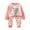 A45-Pink, variant on Hessimy Toddler Boys Girls Spring Summer Cute Funny cartoon Pattern Set Long Sleeve Sweatshirt & Letter Print Pants（Watermelon Red，4-5 Years）