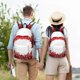 thumbnail image 4 of Disketp Winter Christmas Snowflake print Canvas Backpack Lightweight Travel Daypack Student Rucksack Laptop Backpack-Medium, 4 of 5