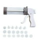 thumbnail image 1 of Máquina para hacer galletas con pistola de acero inoxidable para hornear, con 13 discos y 6 boquillas para decorar glaseado., 1 of 9
