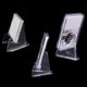 thumbnail image 4 of 8Pieces Coin Holder Mini Clear Acryl Transparent Easel Stands Coin Display Easel Post Card Display Storage Rack 36mm, 4 of 4