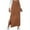 Brown, variant on Jinhomg Women's Plus Size Skirts Dressy Casual Solid Side Slit Maxi Skirt Slim Fit Comfy Low Rise A-Line Pencil Skirt Cable Knit Business Work Wear Black L