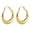 A-Dazzling Yellow, variant on Hoop Earrings for Women 43MM Chunky Teardrop 18K Gold Plated Classic Hypoallergenic Jewelry Anniversary Gift for Her