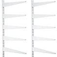 thumbnail image 1 of Colingmill 2 Pcs Twin Rail Upright Wall Shelving System 47.5 Inch with 10 Pcs 14.5 Inch Shelf Bracket Heavy Duty Adjustable Stora, 1 of 7
