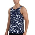 thumbnail image 2 of Xecao Daisies Flowers Men's Tank Top Workout Quick Dry Sleeveless Gym Jogging Muscle Shirts Summer Swim Beach Tops, 2 of 9