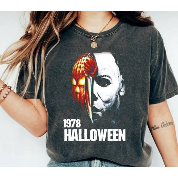 Michael Myers Shirt, Men's /Women's Halloween Shirt, Horror Movie Shirts Halloween Scary Horror Slasher Movie Franchise Shirt