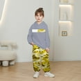 thumbnail image 2 of Girls Outfit Set Long Sleeve Oversized Hooded Sweatshirt Camo Print Pants Children Sports Loose Autumn Outfits, 2 of 4