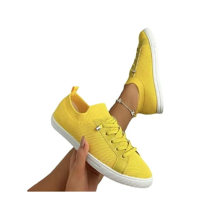 

Lacyhop Women s Canvas Upper Lightweight Summer Round Toe Solid Color Flat Shoes