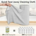 thumbnail image 3 of BGC Microfiber Cleaning Cloths Roll, 75 Pack Tear Away Microfiber Towels Roll, 12" x 12" Lint Free Rags, Reusable Cleaning Cloths, Washable, Scratch Free,Ultra Absorbent Dish Rags(Grey), 3 of 13