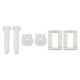 thumbnail image 5 of KDJ Toilet Seat Hinge Screws Set of 2 - White Plastic Toilet Lid Bolts Top and Bottom Fixing Accessories for Toilet Seat Installation Easy DIY Replacement Parts 40x24x45mm, 5 of 9