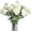 White, variant on Wishrage 5PCS Artificial Ranunculus Flowers with Real Touch Stem Spray for Home Garden Decoration