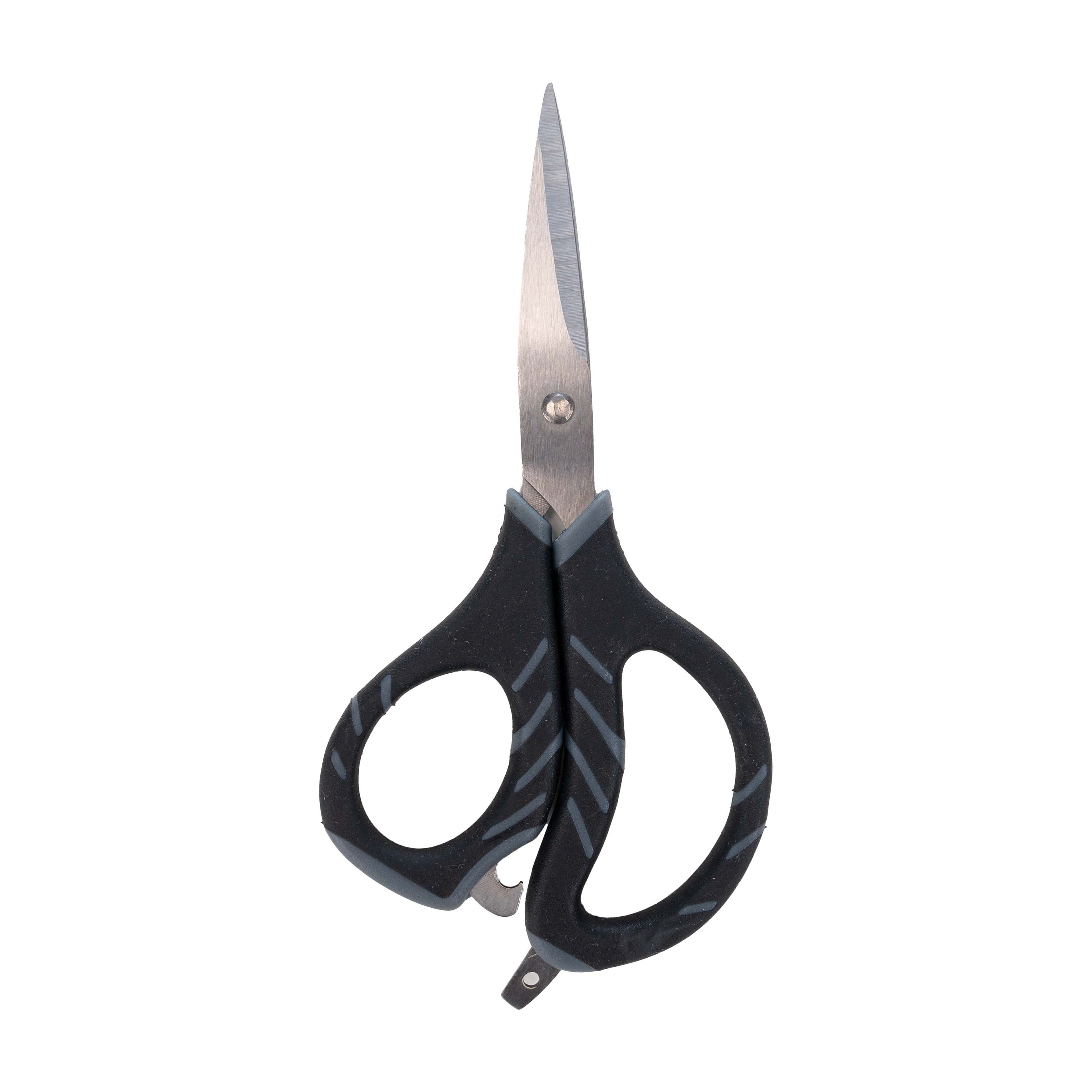 (3 pack) Ozark Trail Braided Fishing Line Scissors with Sharp Blades for Braid, Fluorocarbon, and Mono