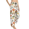 thumbnail image 2 of Disketp Mushrooms Print Women'S Comfy Pajama Pants Casual Drawstring Palazzo Lounge Wide Leg Pants, 2 of 9