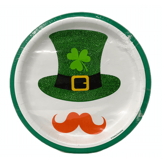 16 oz. Bulk 50 Ct. Happy St. Paddy's Day Green Shamrock Disposable