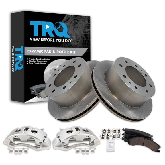 TRQ Rear Brake Pad & Rotor Kit Fits 2011-2019 Chevrolet 2011-2019 GMC