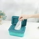 thumbnail image 4 of Dispensador de Toallitas Húmedas a Prueba de Polvo Organizador de Servilletas con Tapa Caja de Almacenamiento de Pañuelos Húmedos Húmedos de Gran Capa Azul Macarena Dispensador de toallitas húmedas, 4 of 8