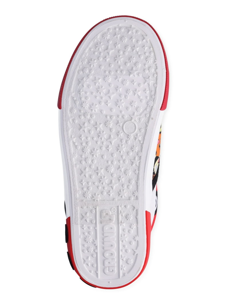 Pokemon Little Kids Slip-On Sneakers Black and Red Canvas Casual