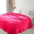 thumbnail image 4 of Super Soft Warm Solid Warm Fleece Blanket Throw Rug Sofa Bedding, 4 of 6