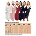 thumbnail image 5 of Gomelly Women Robe Velvet Bathrobe Warm Nightgowns Ladies Lounge Wear Sleepwear Long Sleeve Pink M, 5 of 5