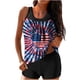 thumbnail image 2 of Trajes de baño para mujer Traje de baño conservador de cintura alta de dos piezas con estampado del Día de la Independencia de moda Trajes de baño para mujer Trajes de baño para mujer Trajes de baño d, 2 of 6