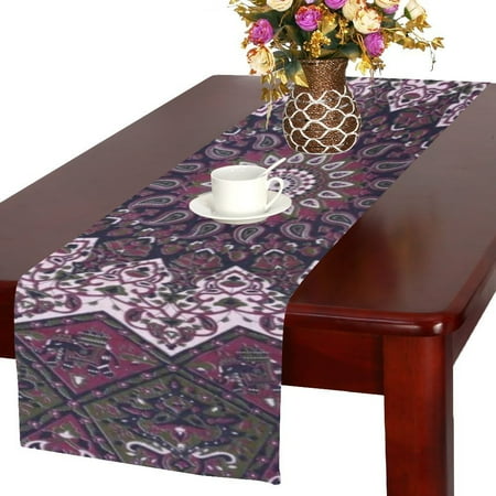 

MYPOP indian star hippie man Table Runner 14x72 inches