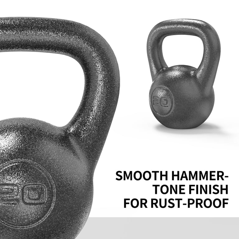 PROIRON Cast Iron Kettlebell 20Lb, Single - Walmart.com