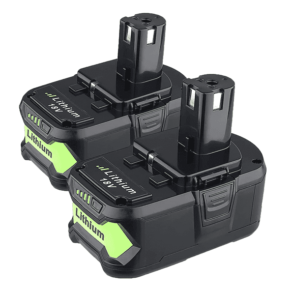2Pack for Ryobi Battery 18V 5.0Ah Li-ion Black P108 Compatible with P102 P103 P105 P107